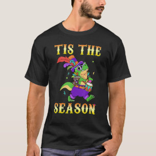 Crocodile Tis Seizoensfestival parade beads Mardi T-shirt