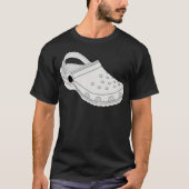 Crocs Clog shoe white Classic T-Shirt (Voorkant)