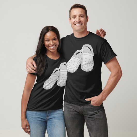 Crocs Clog White Shoe Classic T-Shirt (Unisex)