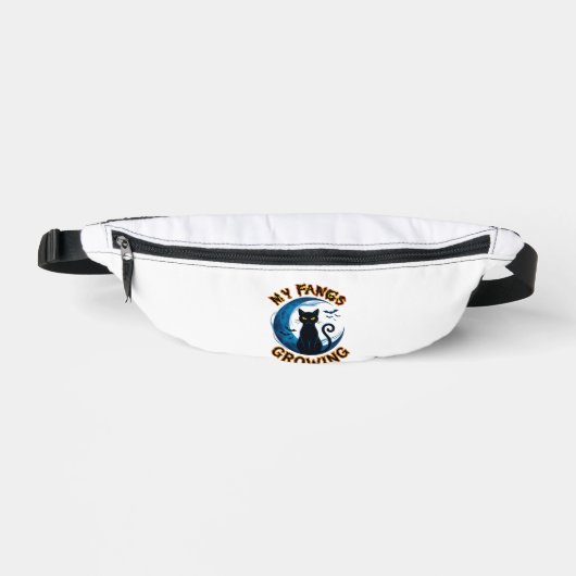 Crocs qui poussent Chat noir d'Halloween Lune bleu (Recto)