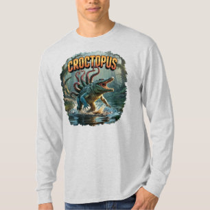 Croctopus illustratie Combo Creature Grappig T-shirt