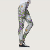 Crocus blancs Fleurs de printemps Leggings (Droite)