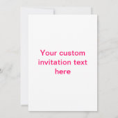 Crocus Blossom - Invitation (Dos)