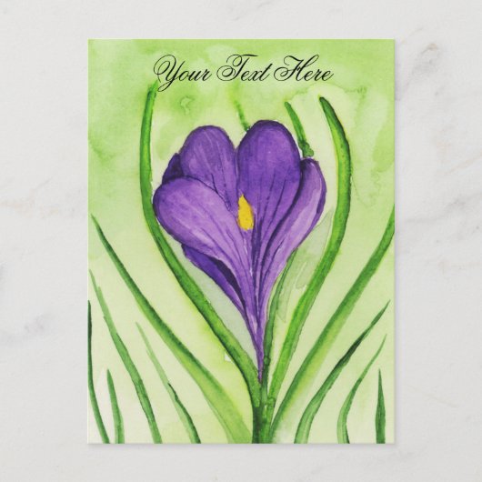 Crocus Briefkaart (Voorkant)