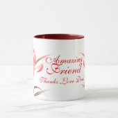 Crocus fine art "ami Extraordinaire" mug rouge ros (Centre)