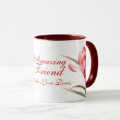 Crocus fine art "ami Extraordinaire" mug rouge ros (Devant droit)