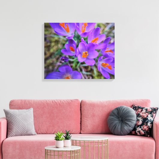 Crocus Fine Art Canvas Afdruk (Insitu (Woonkamer))
