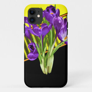 Crocus Floral/Geometrisch ontwerp iPhone 11 Hoesje