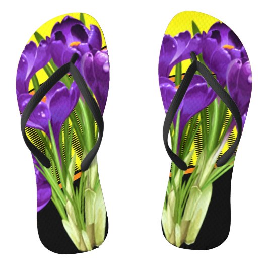 Crocus Floral/Geometrisch ontwerp Teenslippers (Voetbed)