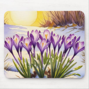 Crocus Flower Muismat