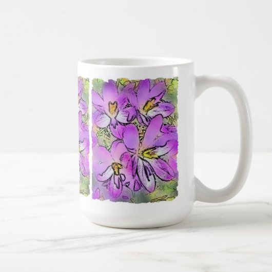 CROCUS FLOWERS COFFEE MOK (Rechts)