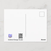 Crocus Flowers Pattern DIY Briefkaart (Achterkant)