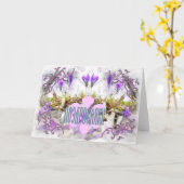 Crocus Gefeliciteerd Kaart (Gele Bloem)