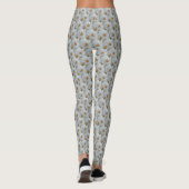 Crocus Leggings Pantalons Fleurs Pâques Blanches (Dos)