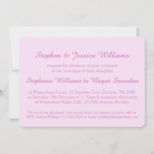 Crocus paars floral bruiloft kaart (Achterkant)