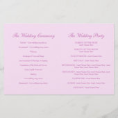 Crocus paarse floral bruiloft (Achterkant)