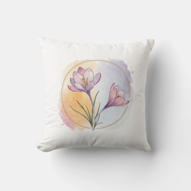 Crocus petit Coussin  Coussin (Recto)