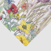 Crocus Poppy Iris Foxglove Flowers Tissue Paper Tissuepapier (Detail)