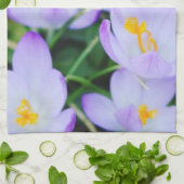 Crocus pourpre printanier fleurit Serviettes de cu (Plié)