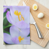 Crocus pourpre printanier fleurit Serviettes de cu (Quart Plié)