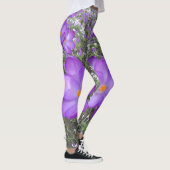 Crocus pourpres Fleurs de printemps Leggings (Droite)