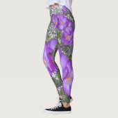 Crocus pourpres Fleurs de printemps Leggings (Gauche)