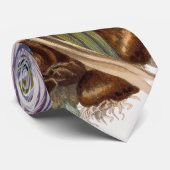 Crocus Spring Flower Botanische Bloemkunst Stropdas (Opgerold)