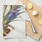 Crocus Spring Flower Botanische Bloemkunst Theedoek (Quarter Fold)
