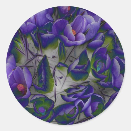Crocus Stationery Sticker (Voorkant)