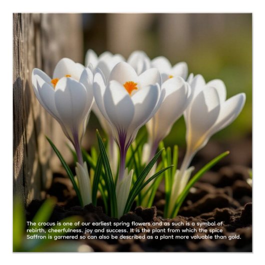 Crocus-symboliek Perfect Poster (Voorkant)