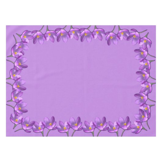 Crocus Tablecloth Paasbloemen Crocus Tablecloth Tafelkleed (Voorkant (Horizontaal))