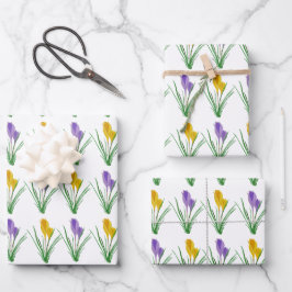 Crocus Wrapping Paper Sheets
