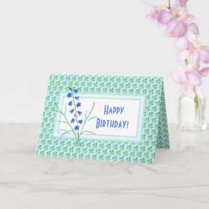 Crocussen en Irissen Vouw Geboortekaart Kaart