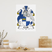 Croft Family Crest Poster (Keuken)