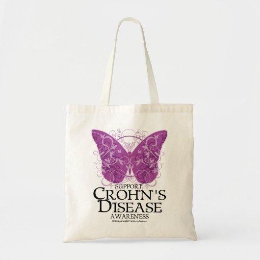 Crohn de Vlinder van de Ziekte Tote Bag (Voorkant)