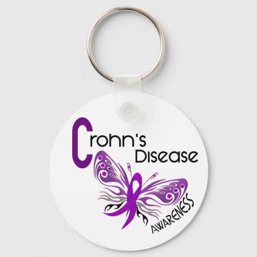 Crohn's Disease BUTTERFLY 3 Sleutelhanger (Voorkant)