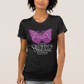 Crohn's Disease Butterfly T-shirt (Voorkant)