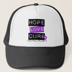 Crohn's Disease Hope Love Cure Trucker Pet