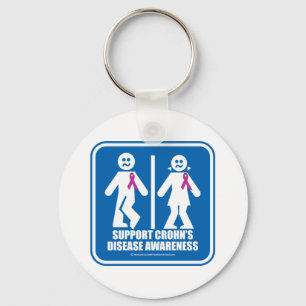 Crohn's Disease Restroom Sign Sleutelhanger