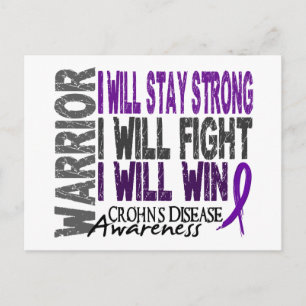 Crohn's Disease Warrior Briefkaart