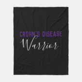 Crohn's Disease Warrior Fleece Deken (Voorkant)