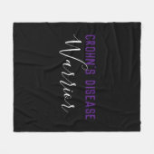 Crohn's Disease Warrior Fleece Deken (Voorkant (Horizontaal))