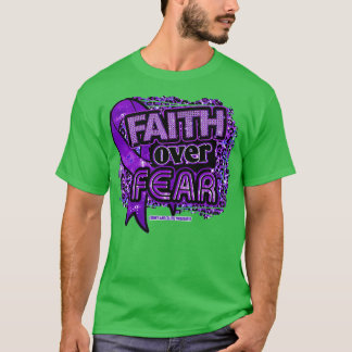 Crohns en Colitis bewustzijn Lint Geloof Over Fea T-shirt