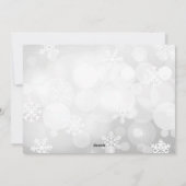 Croire 1Photo Snowflake Carte de Noël (Dos)