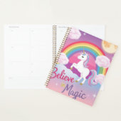Croire à la magie avec licorne et arc-en-ciel (Devant avec enveloppe)
