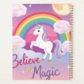Croire à la magie avec licorne et arc-en-ciel (Dos)