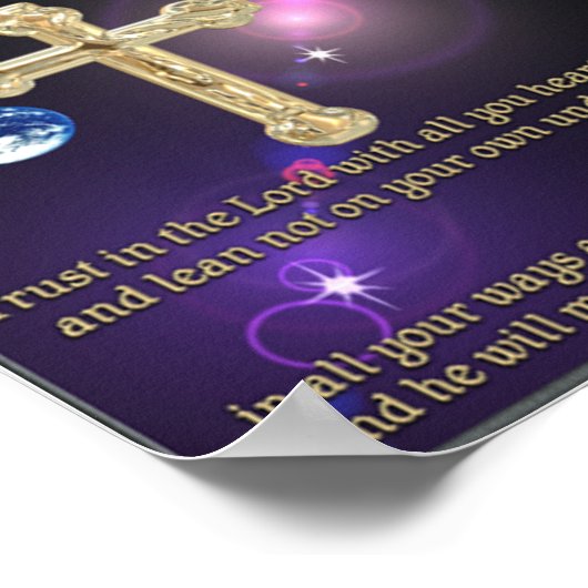 Croire à l'affiche du Seigneur affiche chrétienne (Coin)