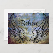 Croire - Angel Wings Celestial Carte postale (Devant / Derrière)