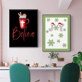 Croire au Christ Carte de Noël avec Écriture Saint