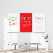 Croire au Christ Carte de Noël avec Écriture Saint